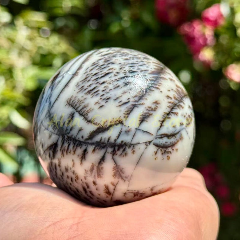 Dendritic Jasper Sphere