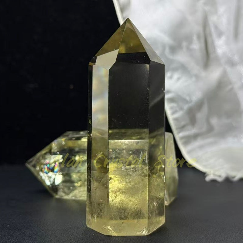 Natural Citrine Obelisk,High Quality Crystal Tower.