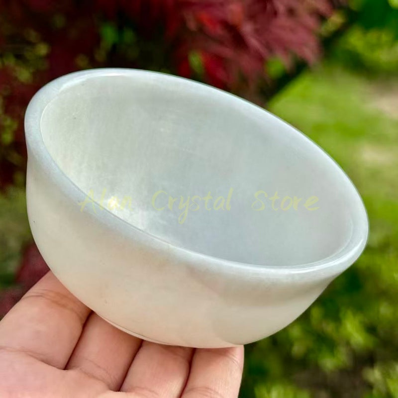 White Jade Bowl Carving