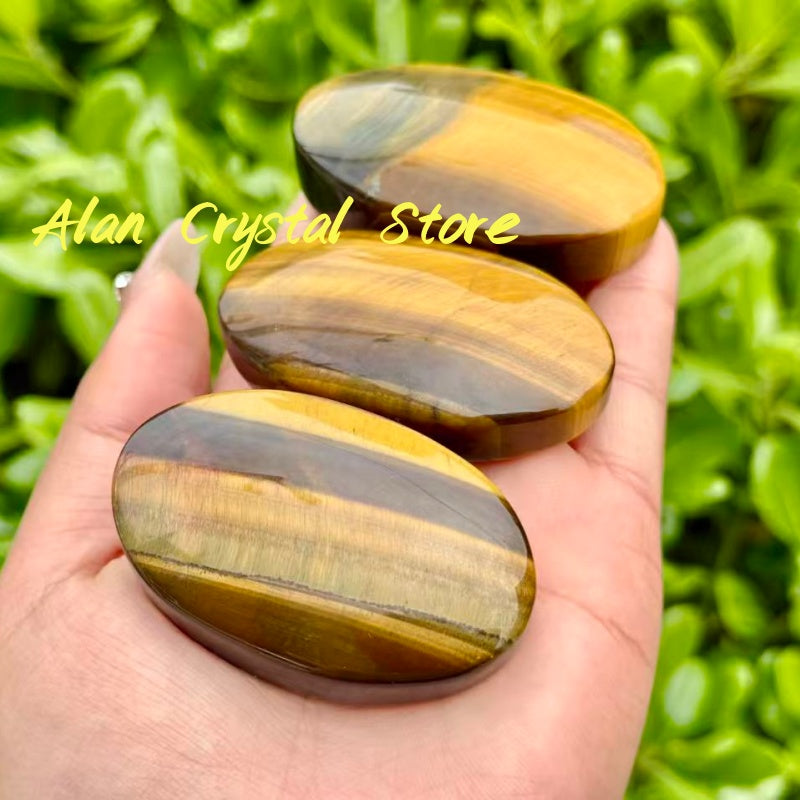 Tiger Eye Palm Stone