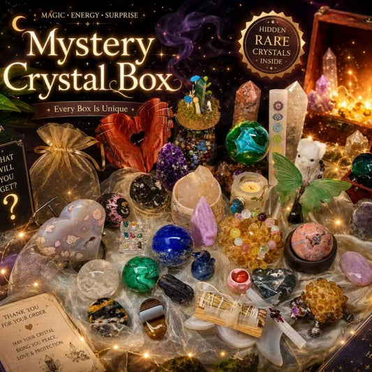 Curated Crystal Box,Mystery Crystal Box,Handpicked Crystal Set,Reiki Meditation Decor,Metaphysical Gift