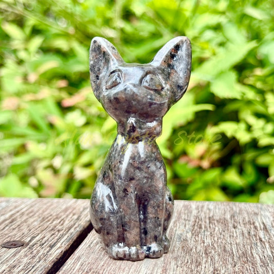 Natural Yooperlite Gigi Cat Carving.1PC
