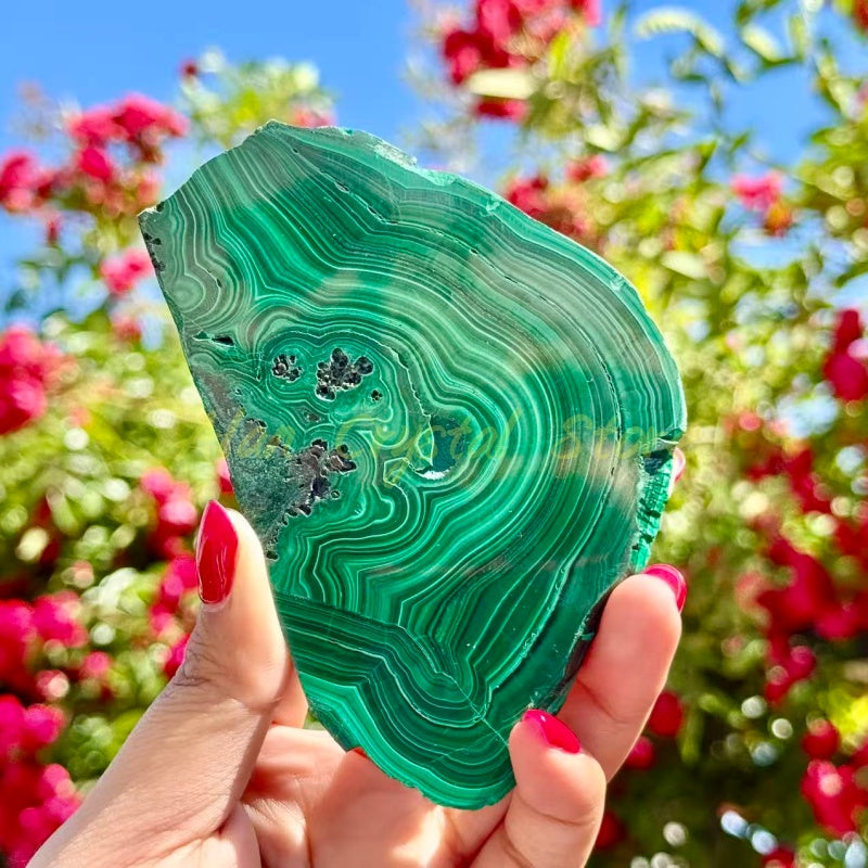 Natural Malachite Slice