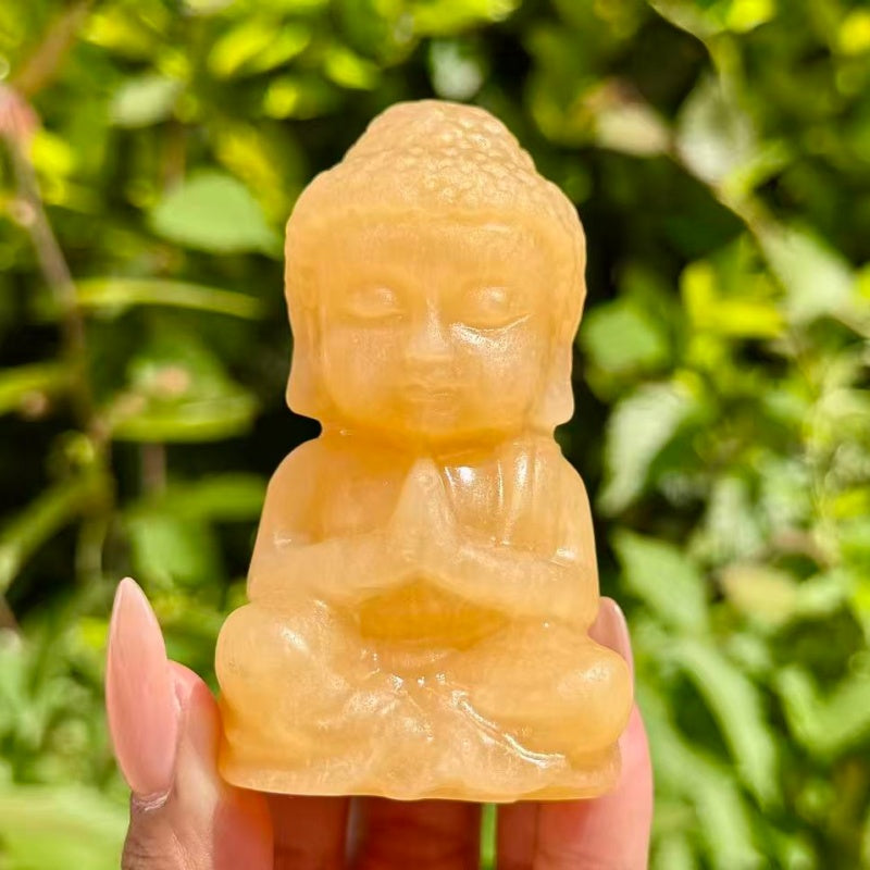 Natural Crystal Quartz Buddha.Hand Carved Buddha.1PC