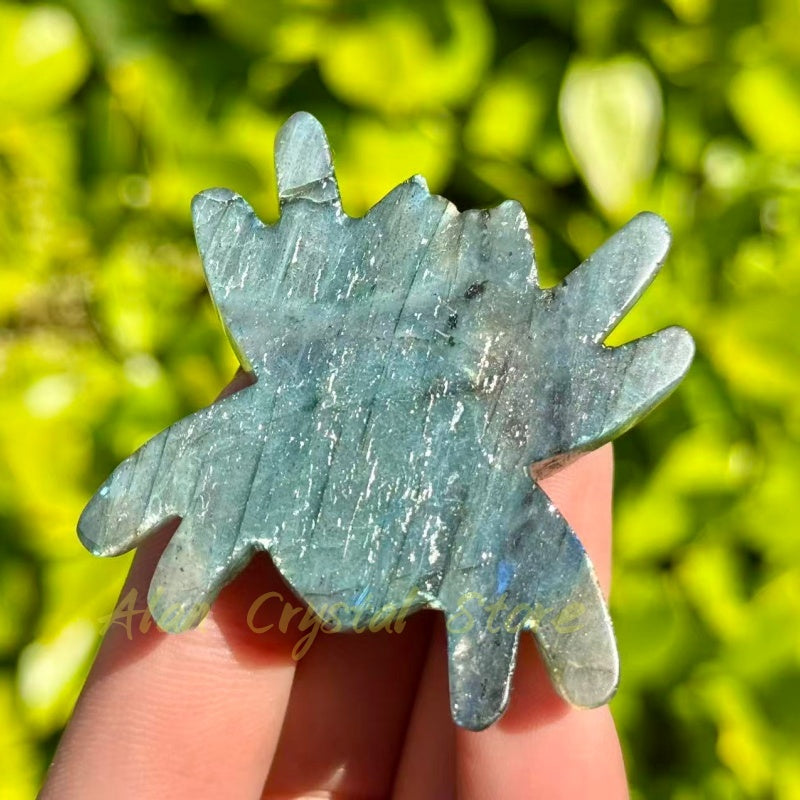 Labradorite Spider Carving