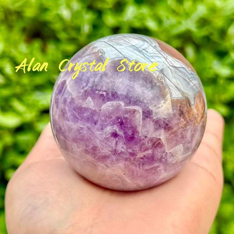 Amethyst Agate Sphere