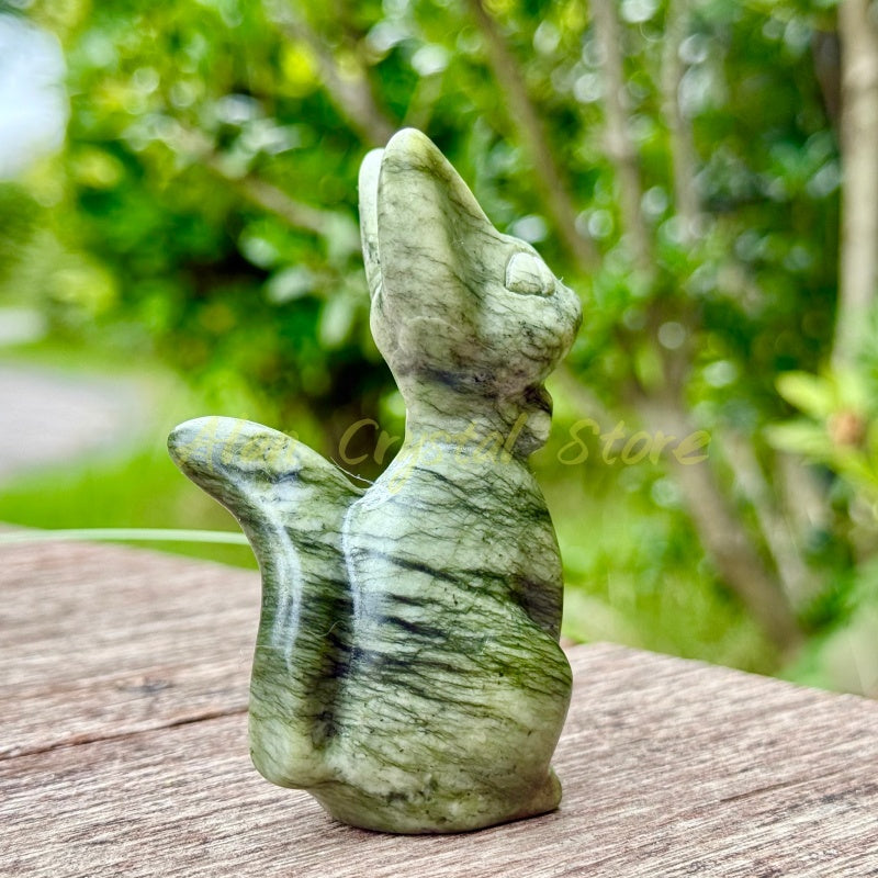 Natural Hsiuyen Jade Gigi Cat Carving.1PC