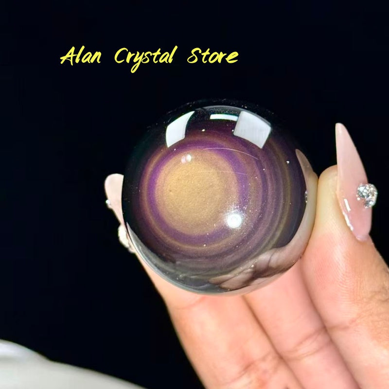 Rainbow Obsidian Sphere