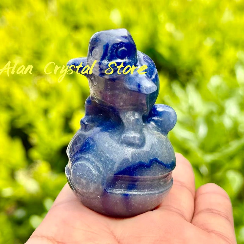 Blue Aventurine Squirtle Carving