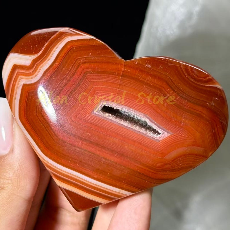 Red Sardonyx Heart