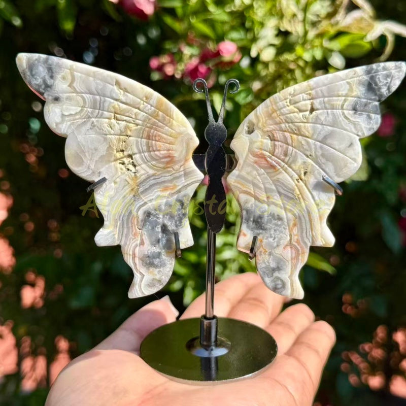 Crazy Agate Butterfly