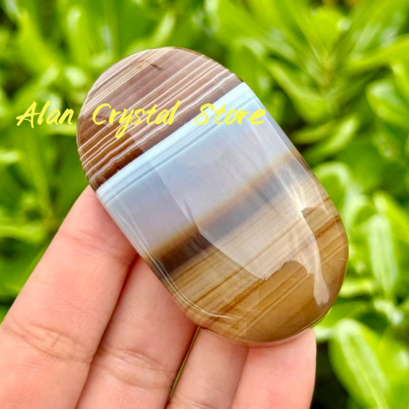 Brown Sardonyx Palm Stone