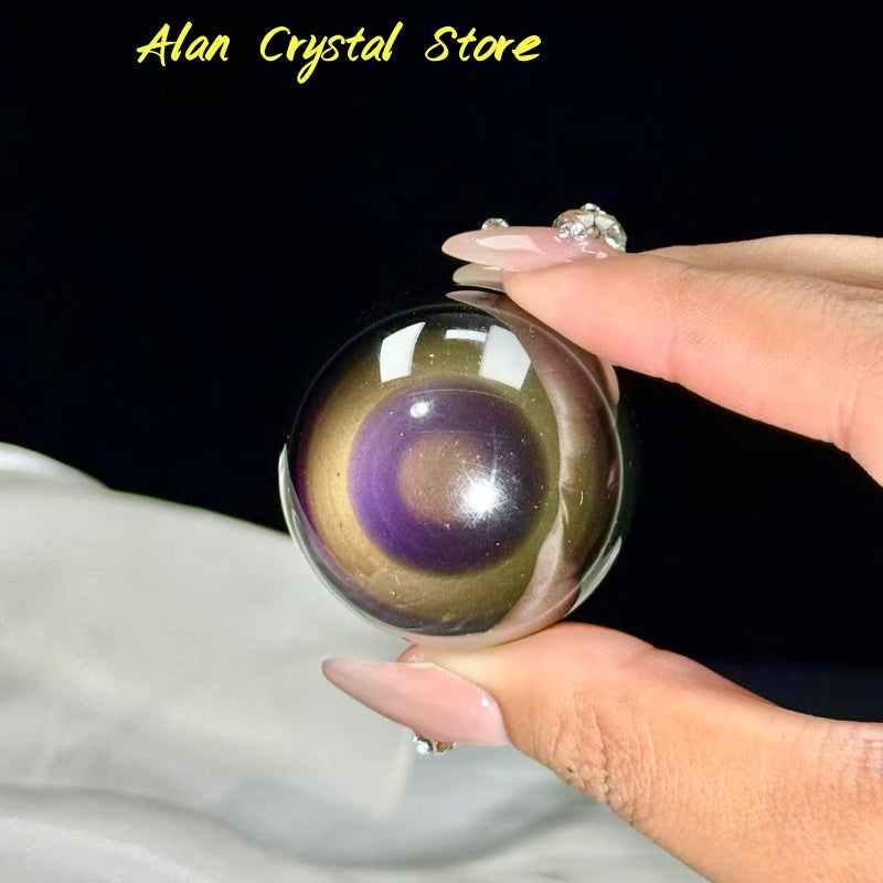 Rainbow Obsidian Sphere