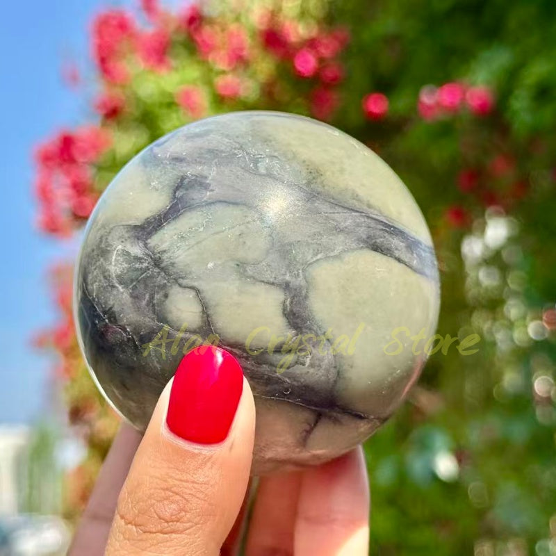 7CM+ Natural Jade Sphere.1PC