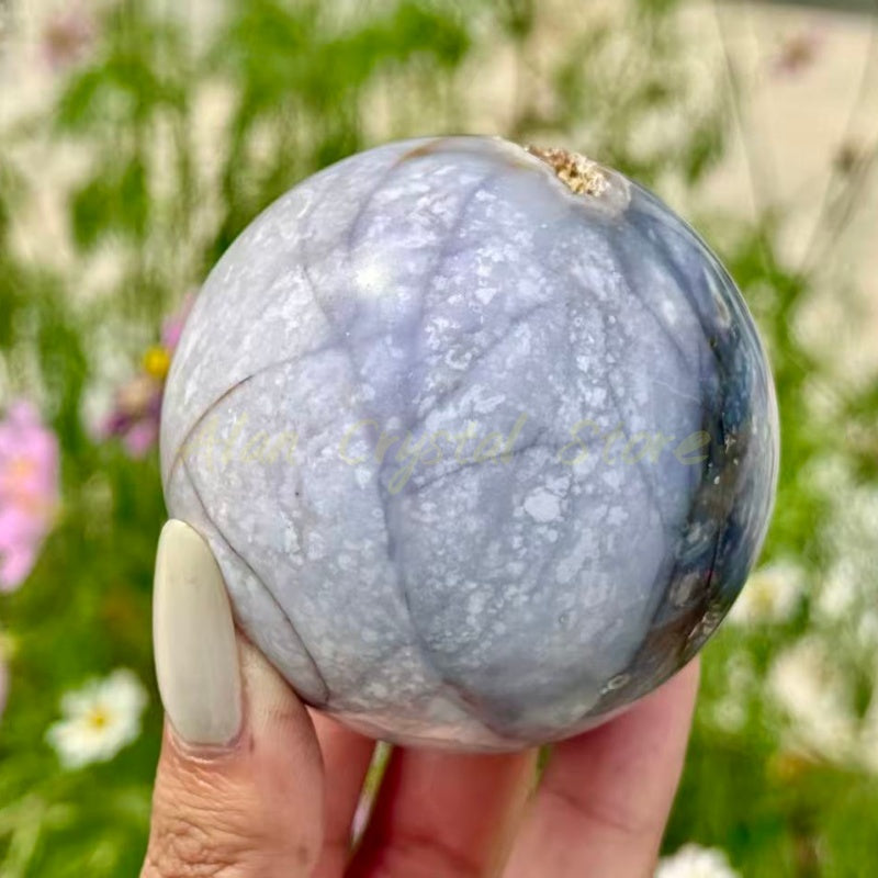 Purple Chalcedony Sphere