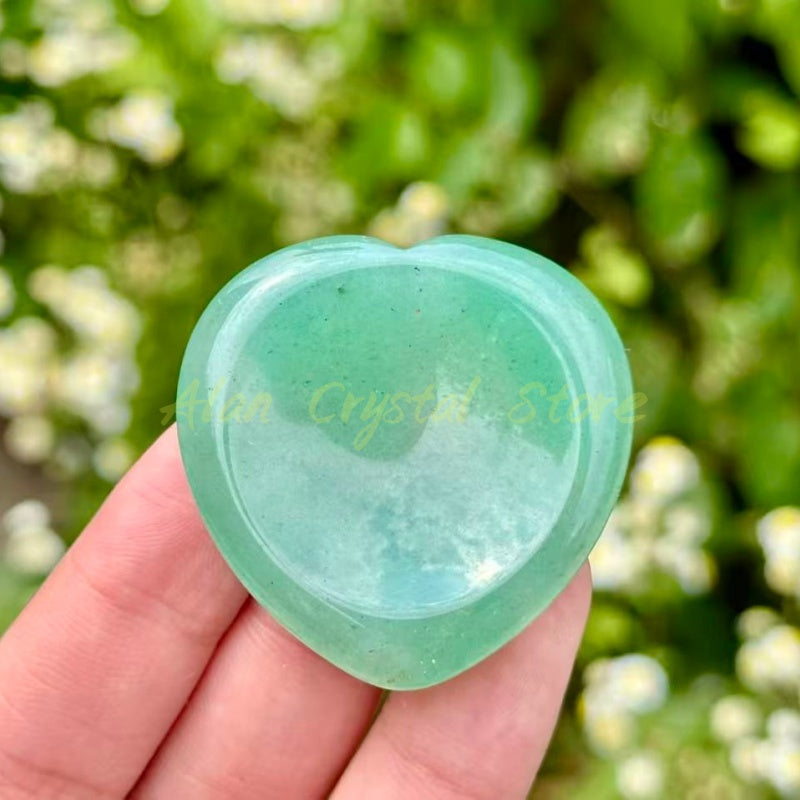 Natural Crystal Quartz Worry Stone.1PC (Random Delivery)