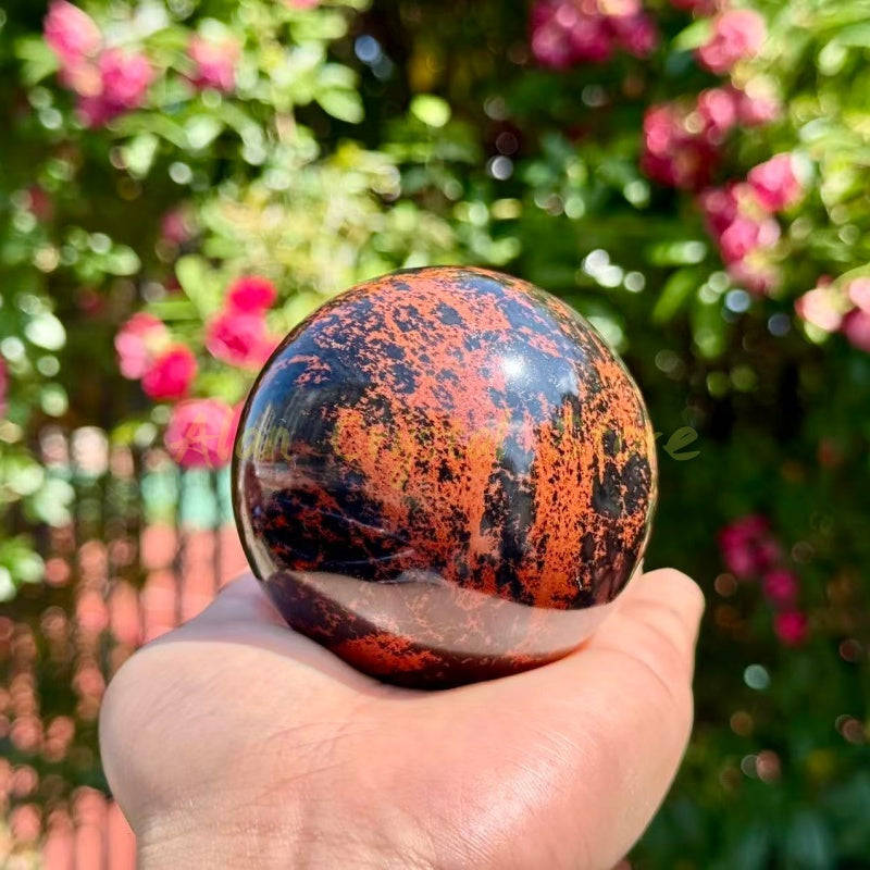 Red Obsidian Sphere