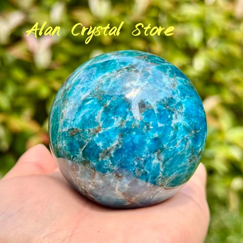 Blue Apatite Sphere