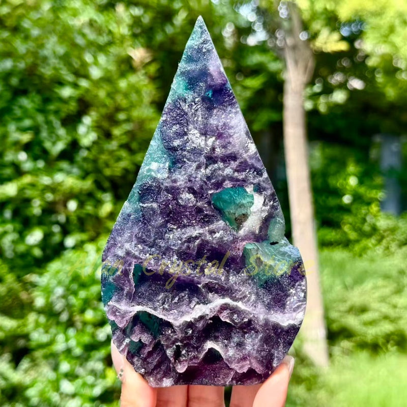 Natural Mineral Fluorite Torch 1PC