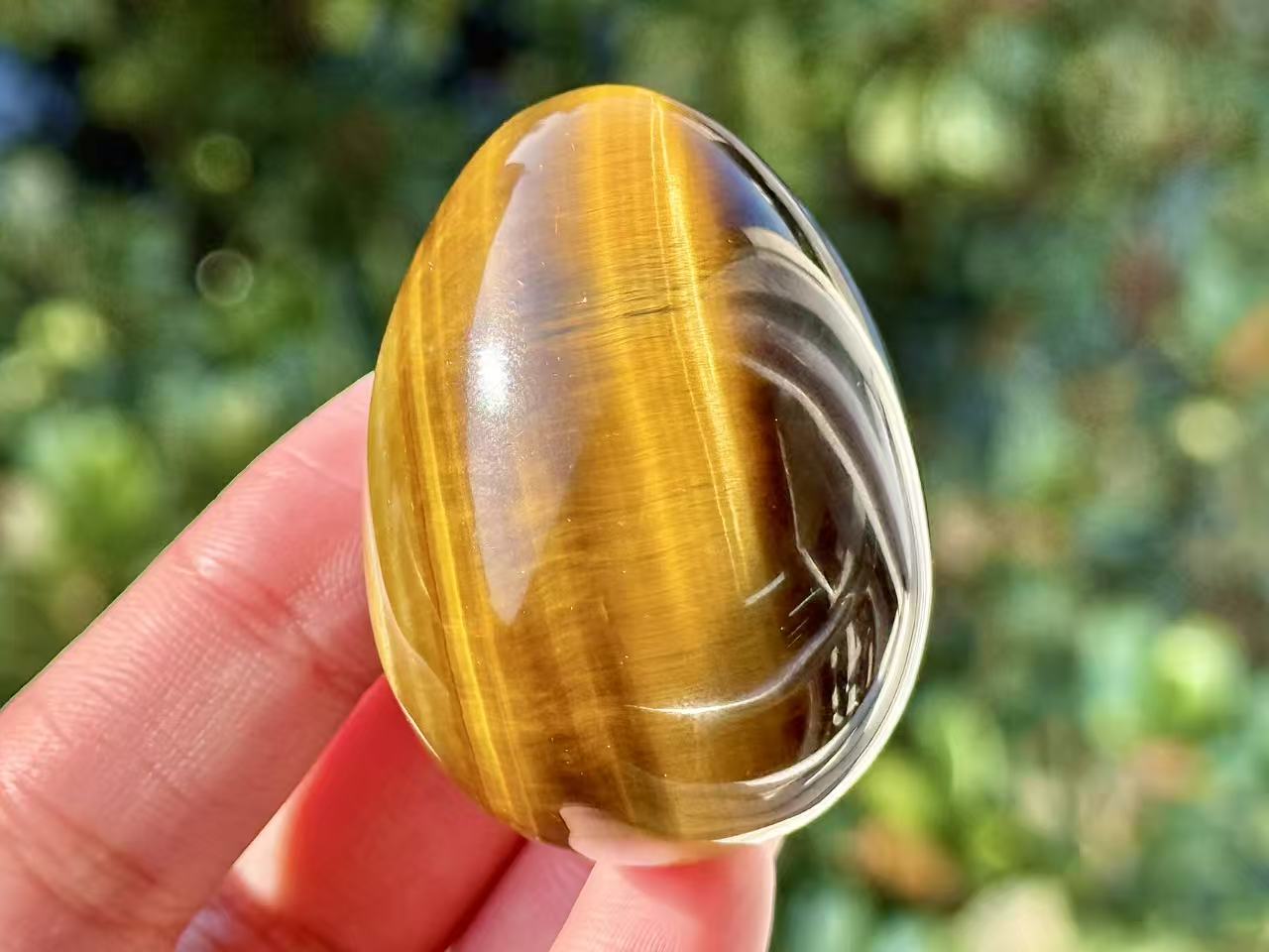 2“ Natural Crystal Quartz Hand Carved Yoni Egg,Tiger Eye Yoni Egg,Crystal Carved,Reiki healing，Home Decoration,Crystal Gifts 1PC