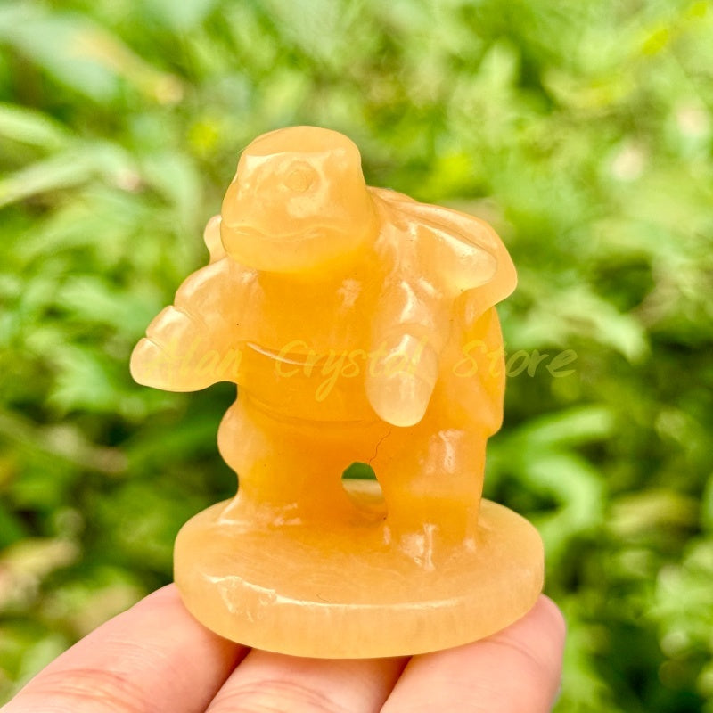 Natural Crystal Quartz Blastoise Carving.1PC