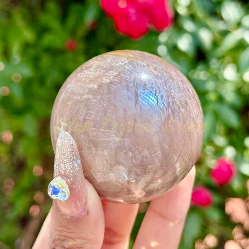 Blue Moon Stone Sphere