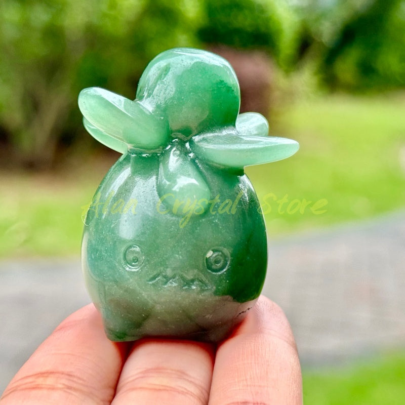 Natural Crystal Quartz Oddish Carving.1PC