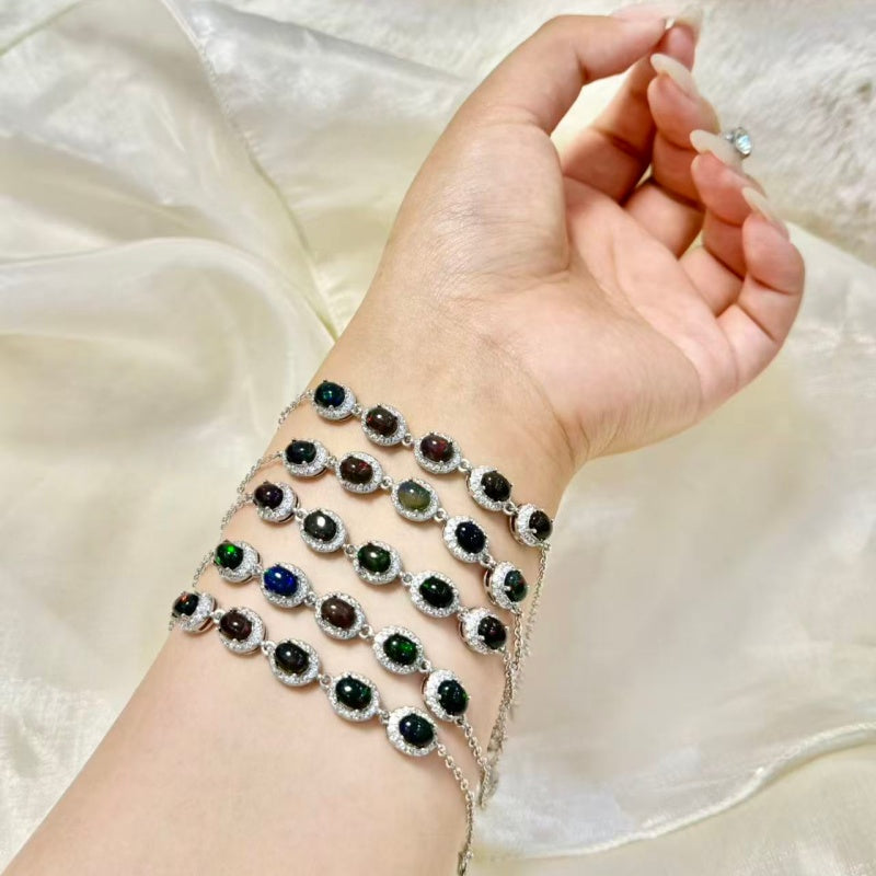 Rainbiw Opal Bracelet.