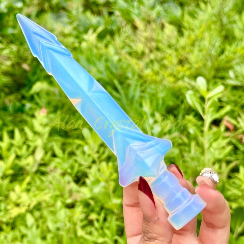 Opalite Sword Carving.1PC