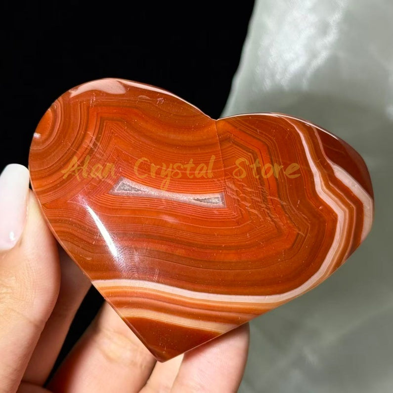 Red Sardonyx Heart