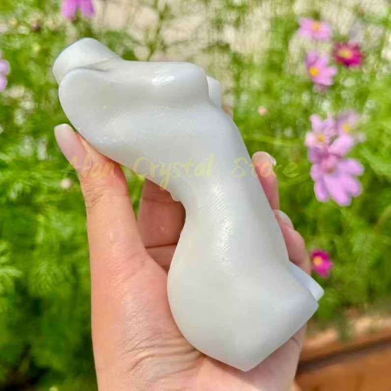 White Jade Female Body Carving
