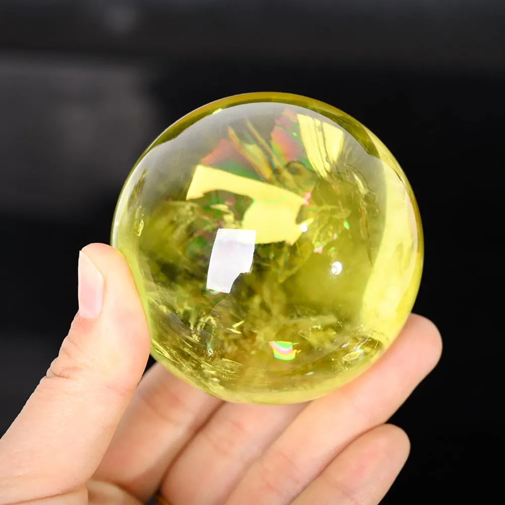 Natural Citrine Sphere,High Quality Ball.