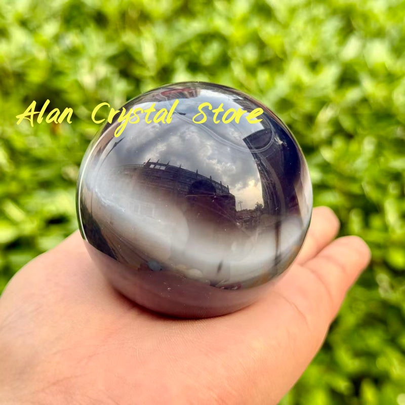 Black Stripe Agate Sphere