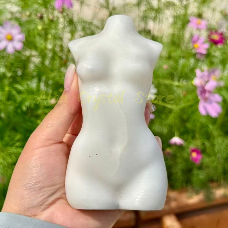 White Jade Female Body Carving