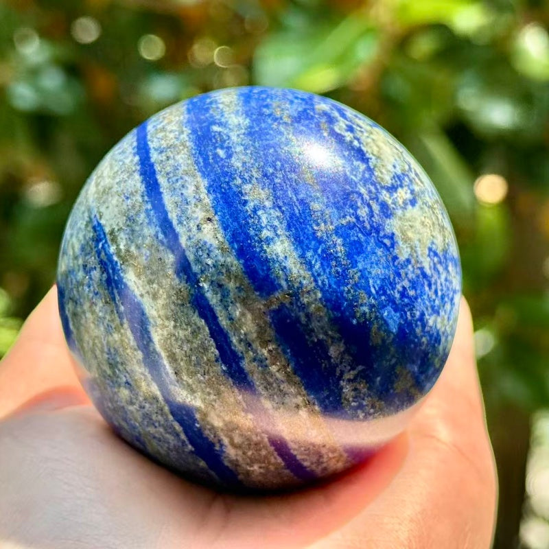 Natural Lapis Lazuli Sphere.