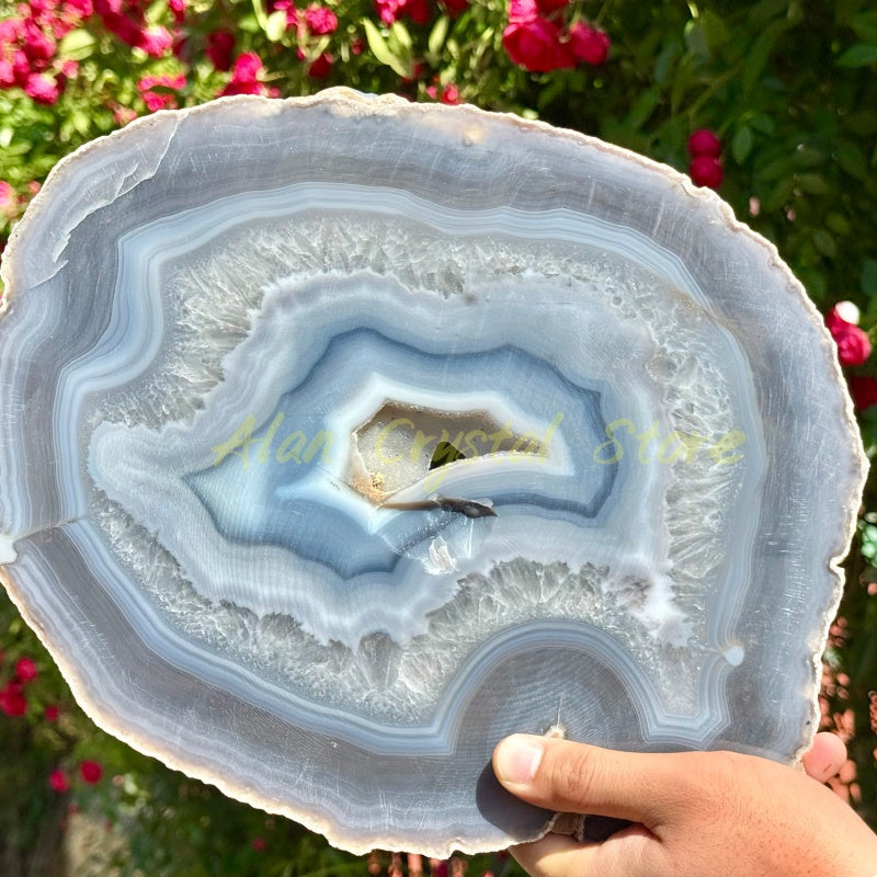 Druzy Agate Slice