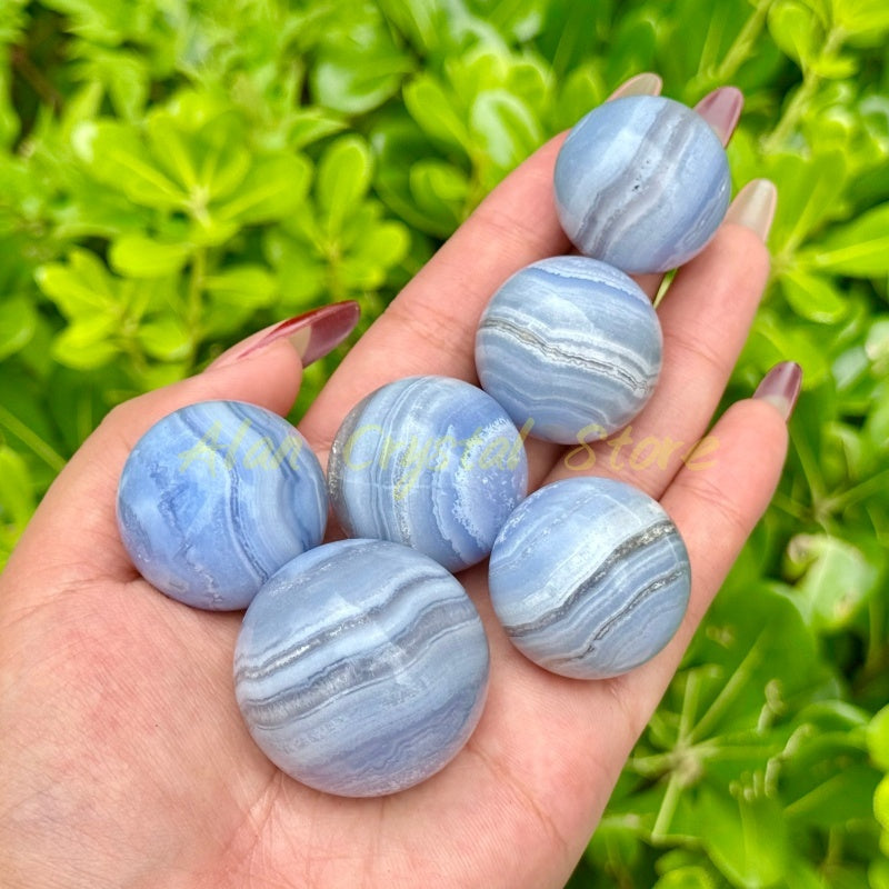 Natural Blue Lace Agate Sphere.1PC