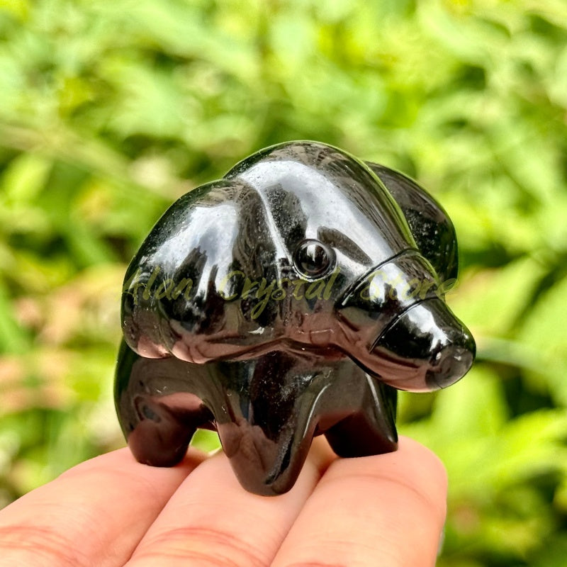 Natural Crystal Quartz Mamoswine Carving.1PC