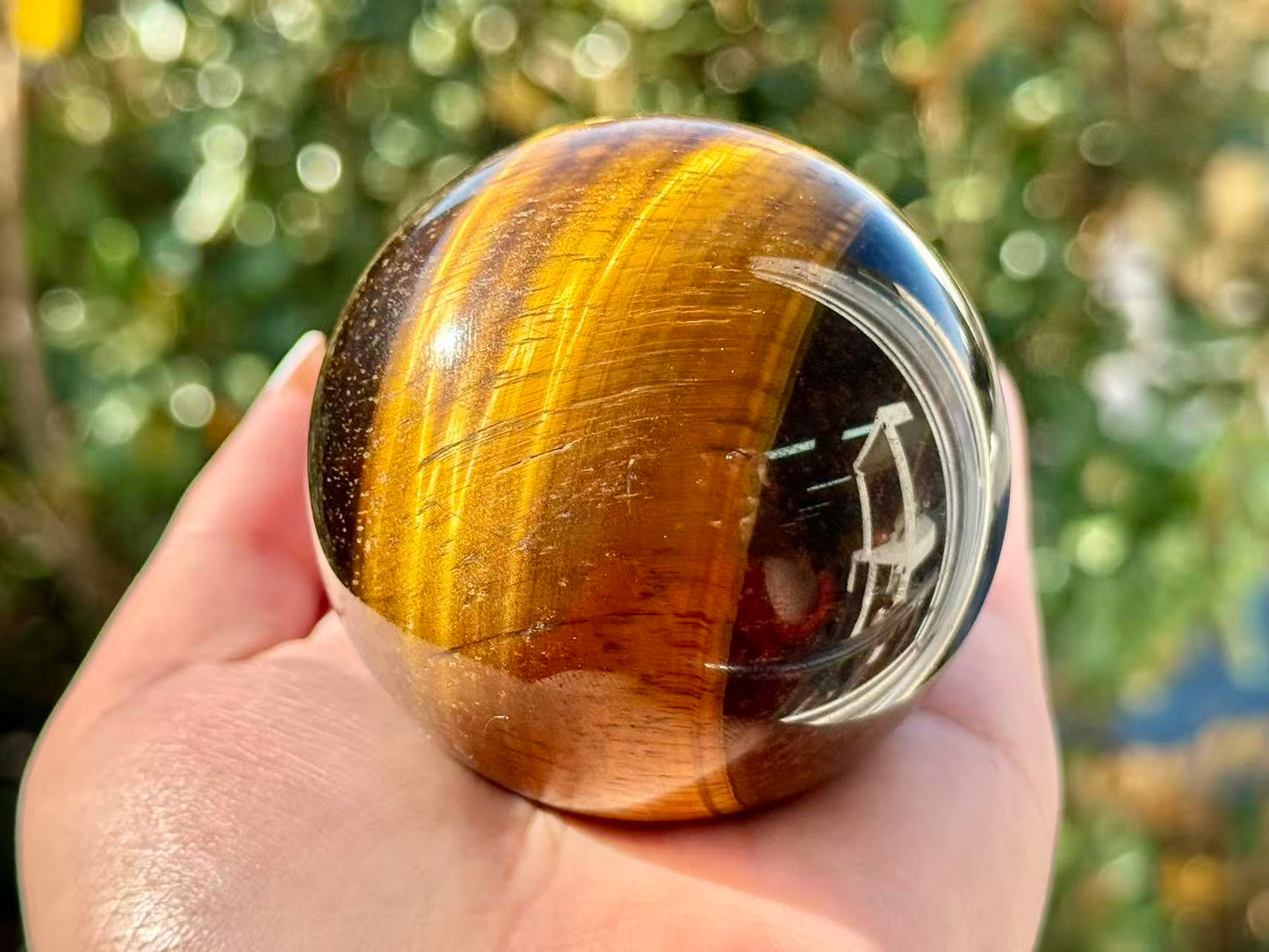 Natural Tiger eye Stone Sphere,High Quality Ball.1PC