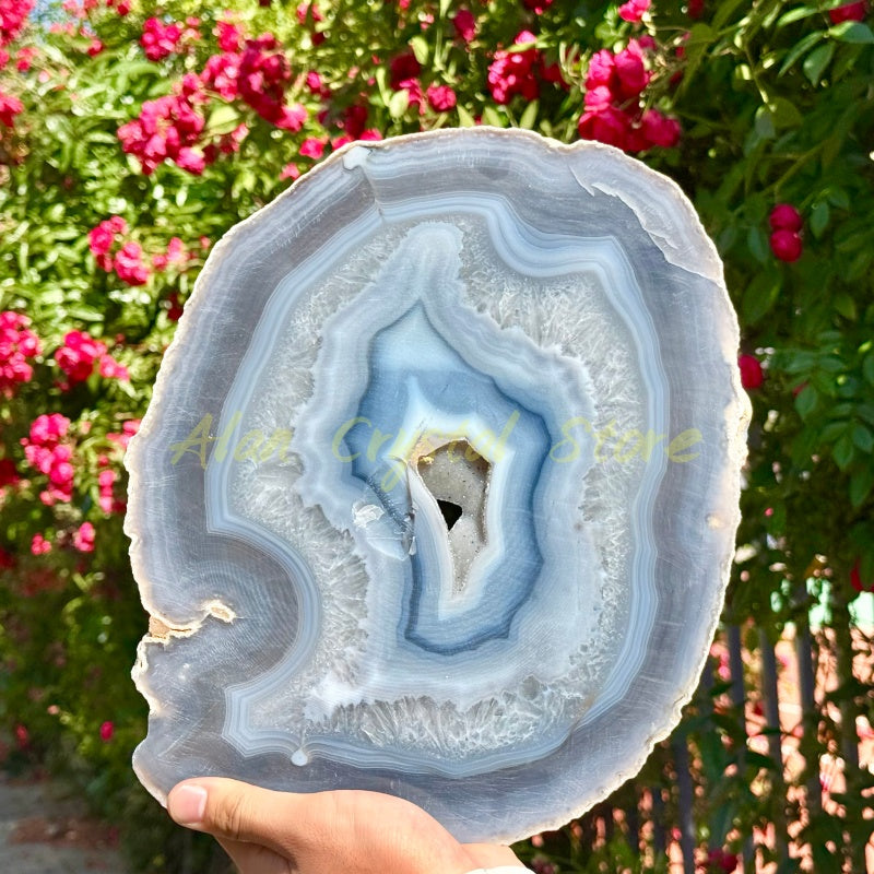 Druzy Agate Slice