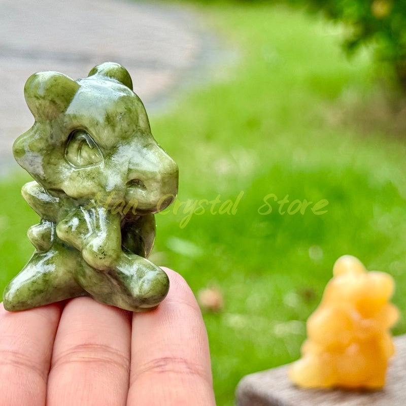 Natural Crystal Quartz Cubone Carving.1PC