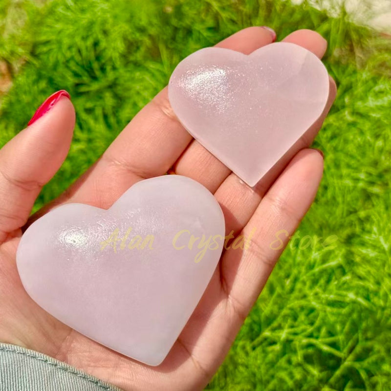 Pink Calcite Heart
