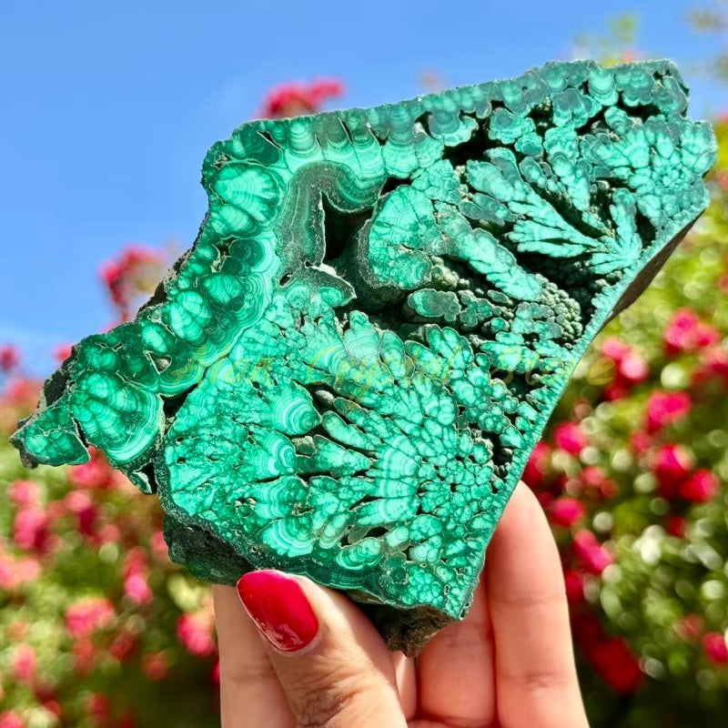 Natural Malachite Slice