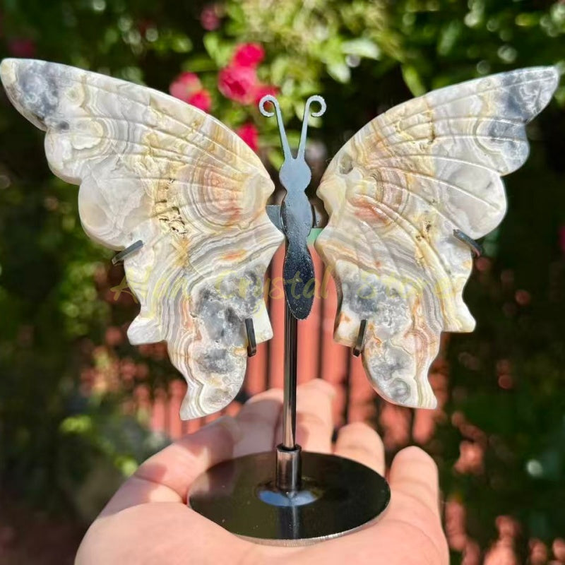 Crazy Agate Butterfly