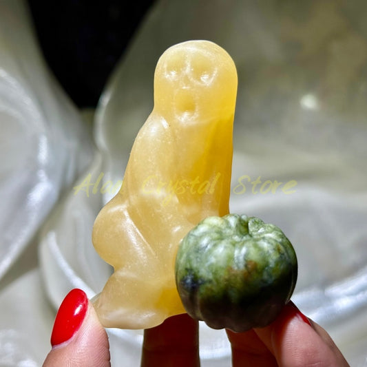 Natural Yellow Calcite Ghost.1PC