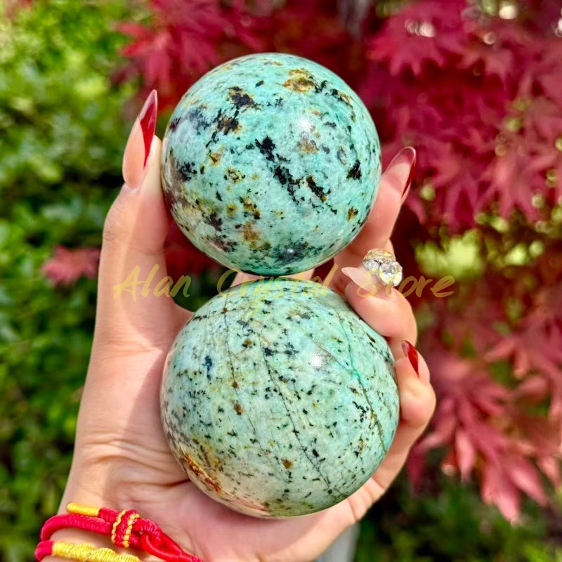 Natural Green Howlite Sphere.1PC
