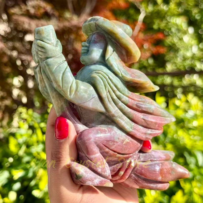 Ocean Jasper Wizard Carving