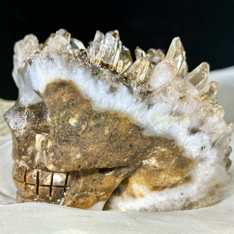 Natural Crystal Cluster Skull.1PC