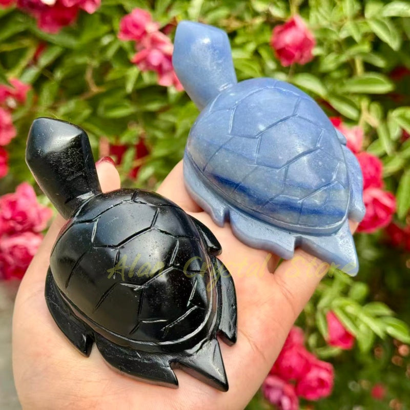 Mixed Material Turtle Carving