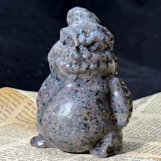 Natural Yooperlite Demon Carving.